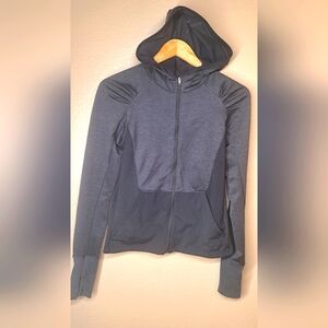 Asics Women's Black and Gray Hoodie